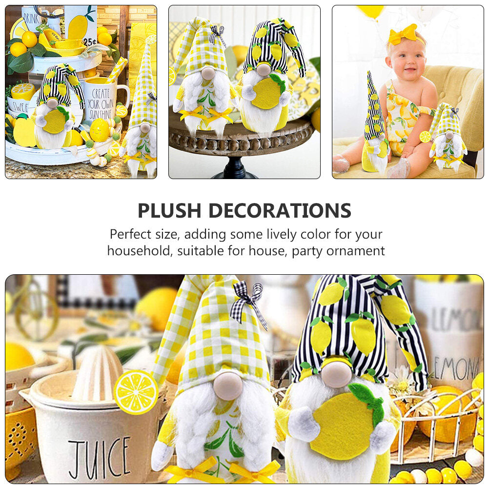 Lemon Faceless Gnome Doll Plush M167