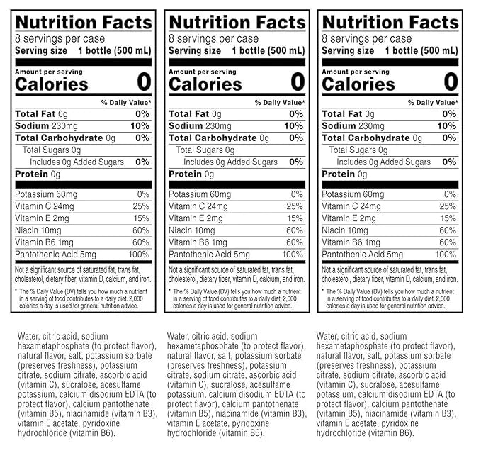 Zero Calorie Electrolyte Water Beverage Variety Pack Of 24 T361262