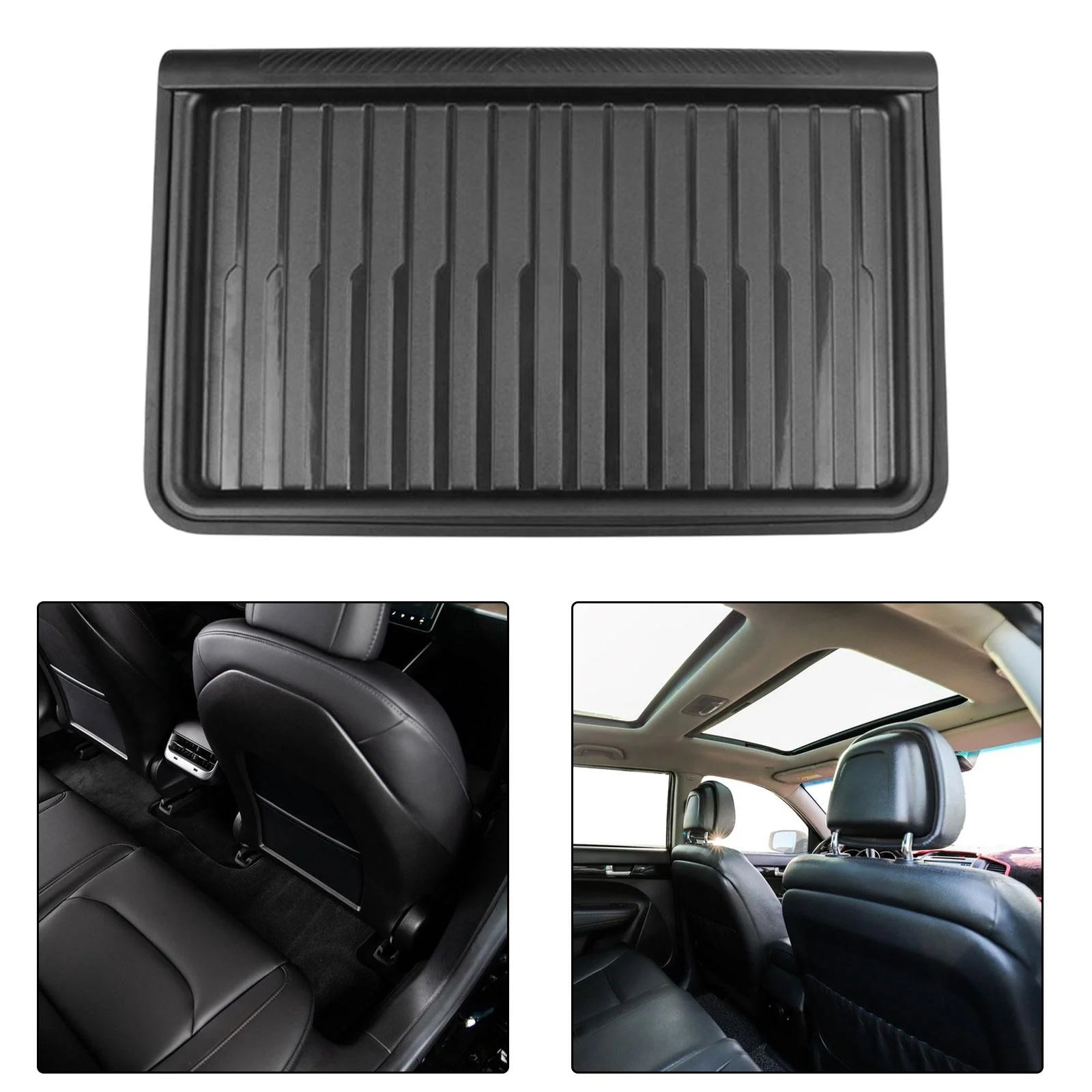 Black Car Underseat Organizer Tray With Lid Q382021
