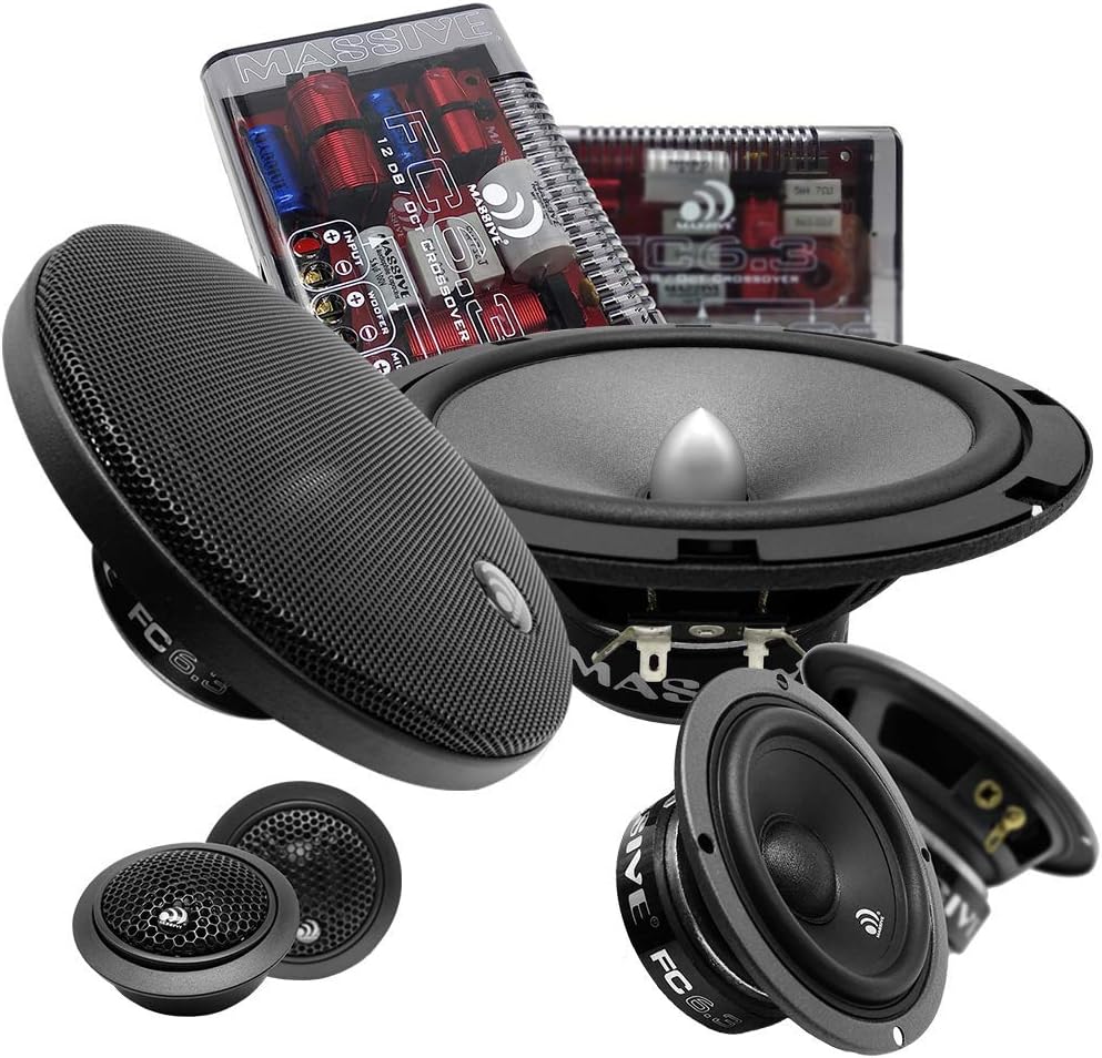 6.5 Inch 3-Way Component Kit Speakers, Pair B33284