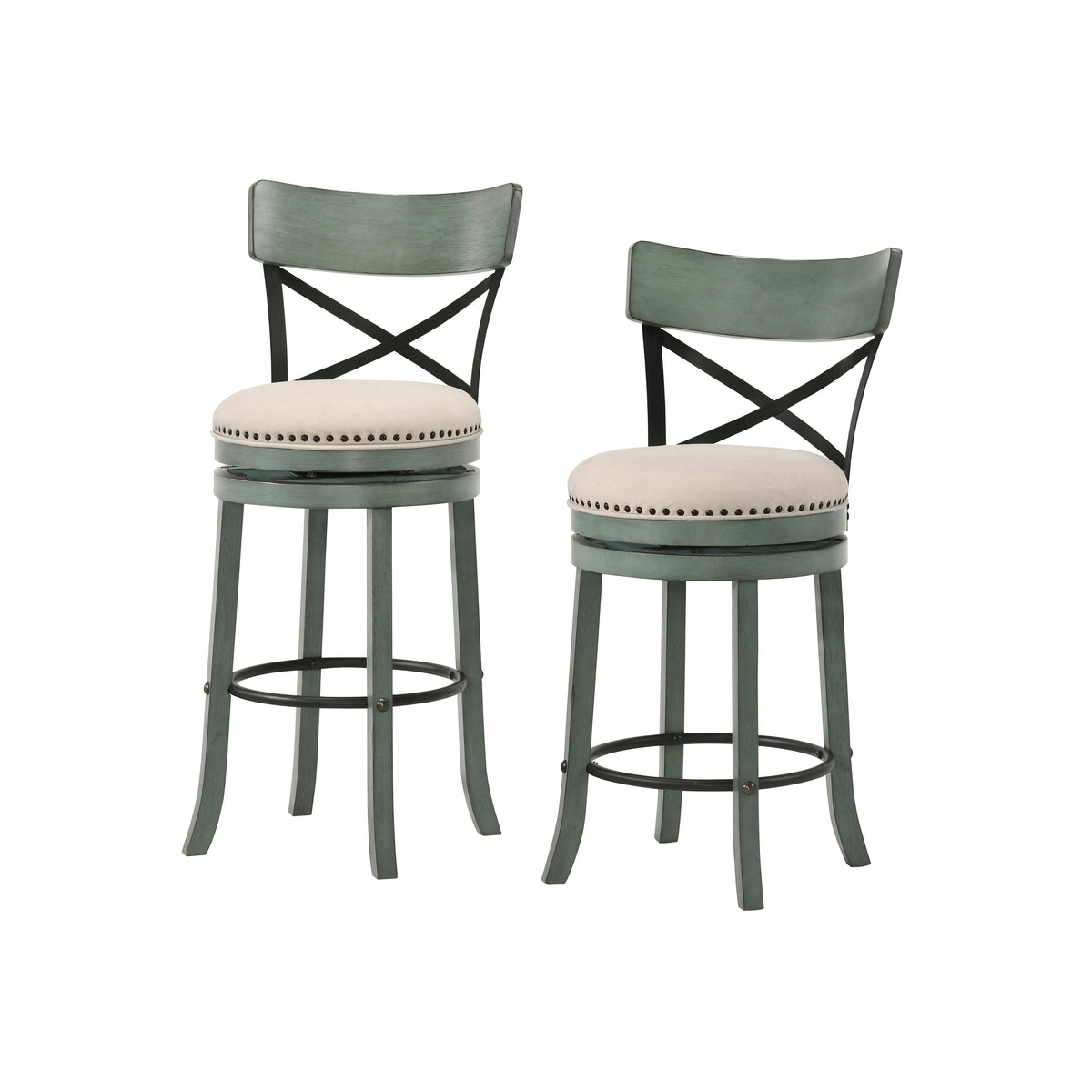 Set of 2 Swivel Barstools A141999