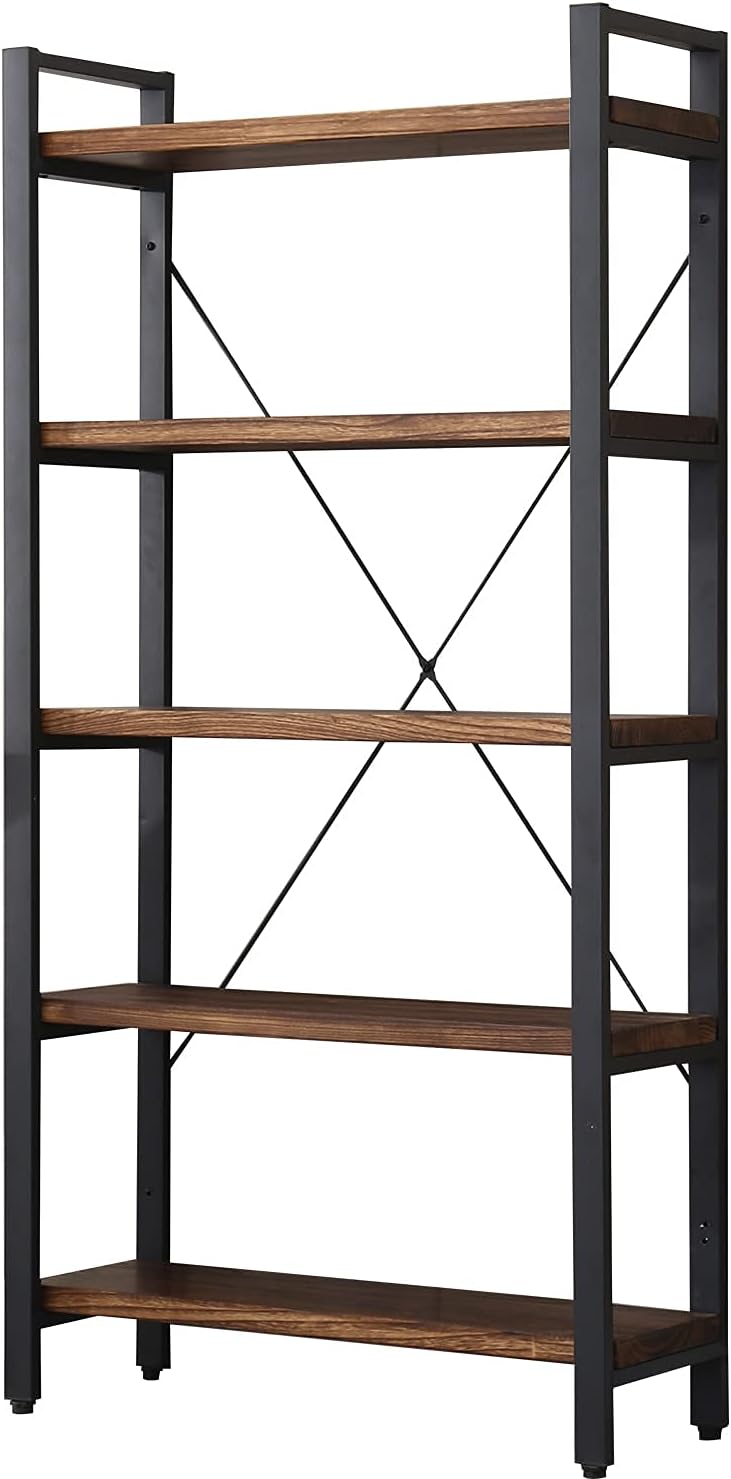 5 Tier Solid Wood Bookshelf G895141