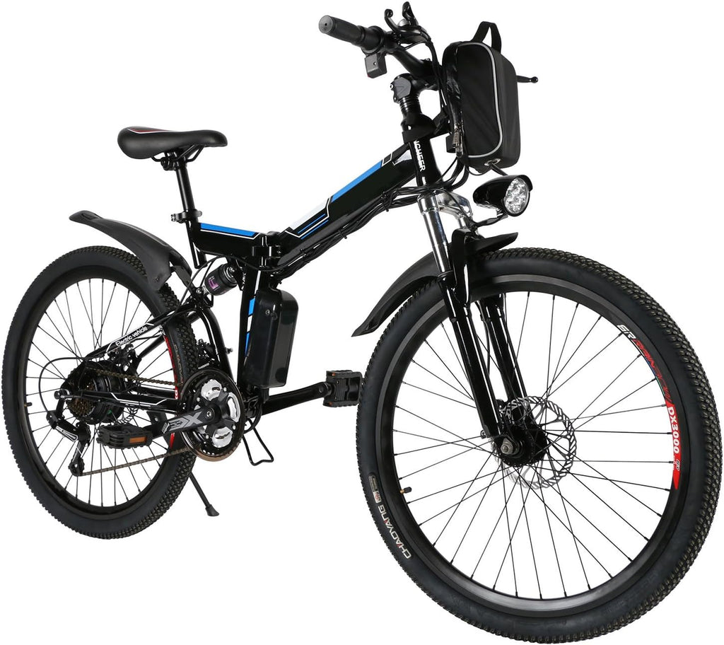 26'' Folding Electric Mountain Bike with Removable 36V 8AH Lithium-Ion Battery, 250W Motor U484