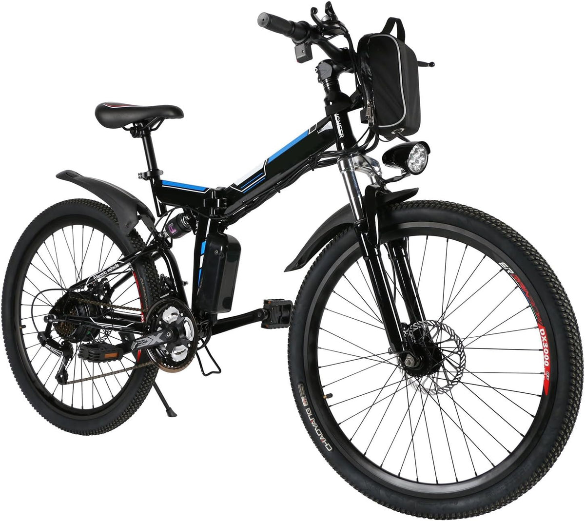 26'' Folding Electric Mountain Bike with Removable 36V 8AH Lithium-Ion Battery, 250W Motor U484