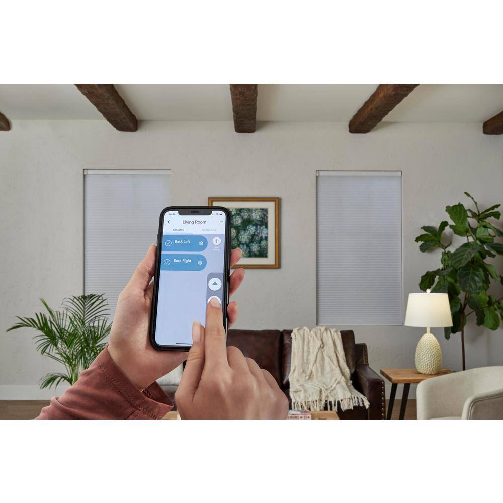 White Cordless Blackout Cellular Shade 22.75 in. W x 72 in. L U828399