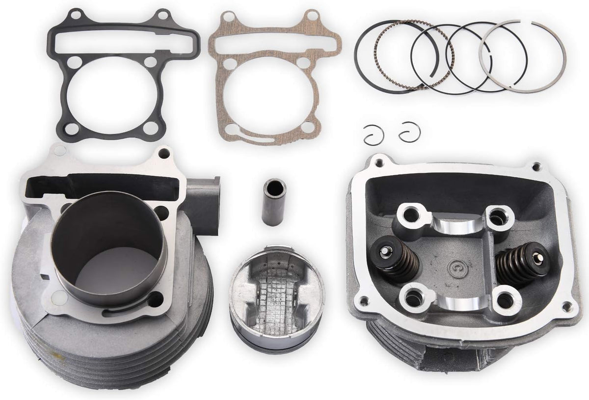 180cc 61mm Big Bore Cylinder Head Kit with 69mm Valves Pack of 2 E321