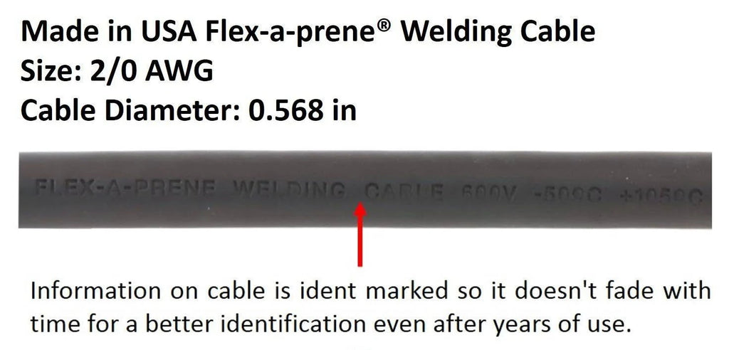 2/0 AWG Welding Leads Assembly Set with Dinse Connector V75292