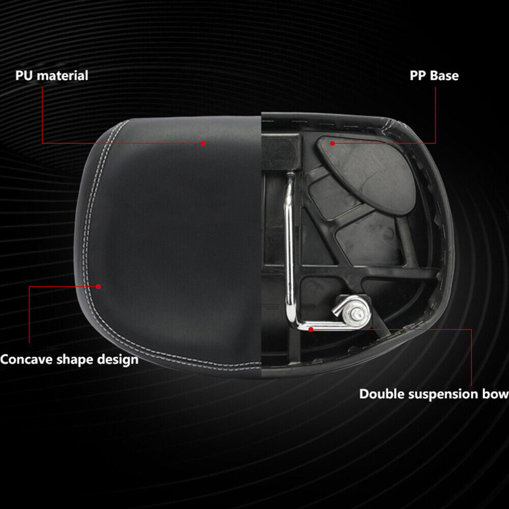 Black Sport Extra Wide Bicycle Seat Cushion R7663