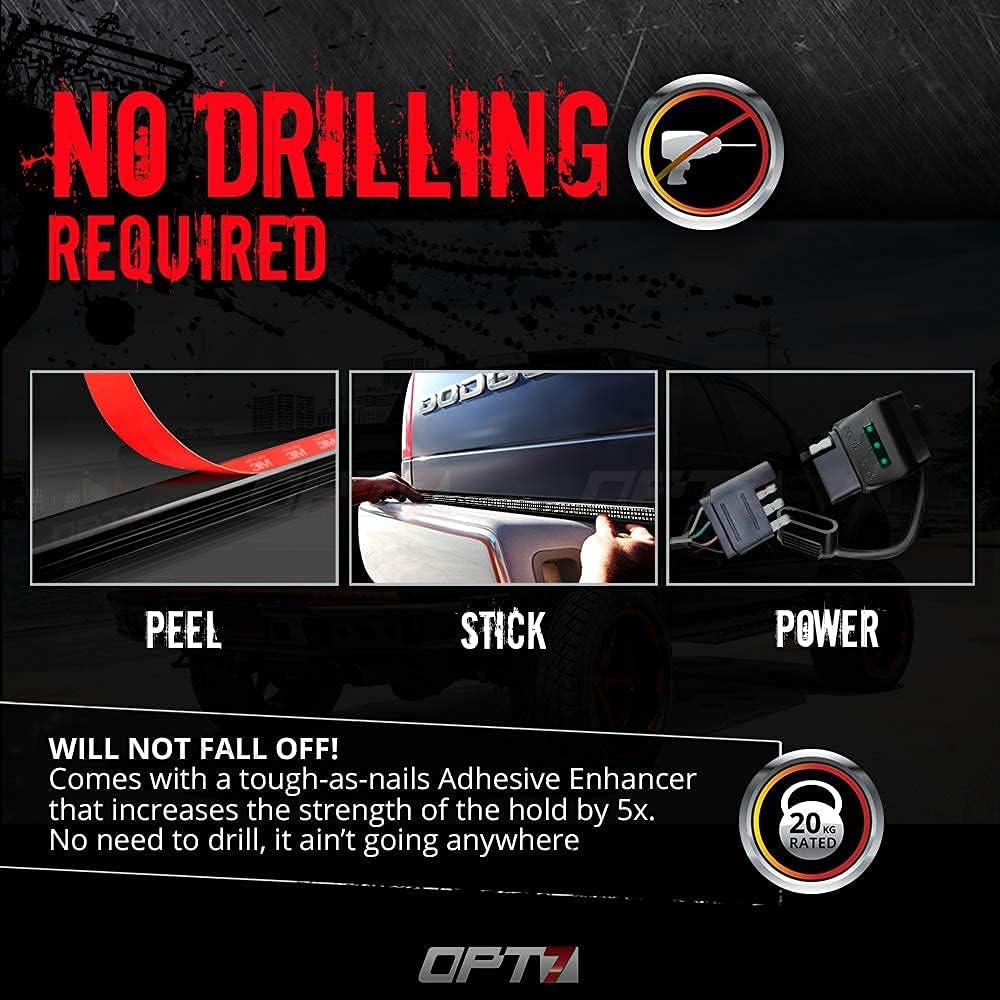 60" Redline Triple LED Tailgate Light Bar with Sequential Red Turn Signal G811