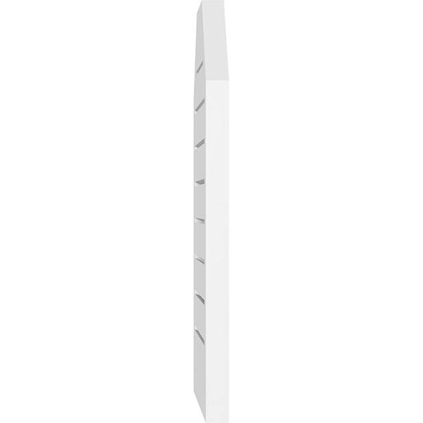 24x22W x 34x22H Octagonal Top Surface Mount PVC Gable Vent B672971