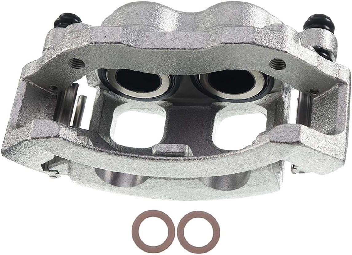 Disc Brake Caliper Assembly with Bracket Front Left Driver Side Pack of 2 R2569