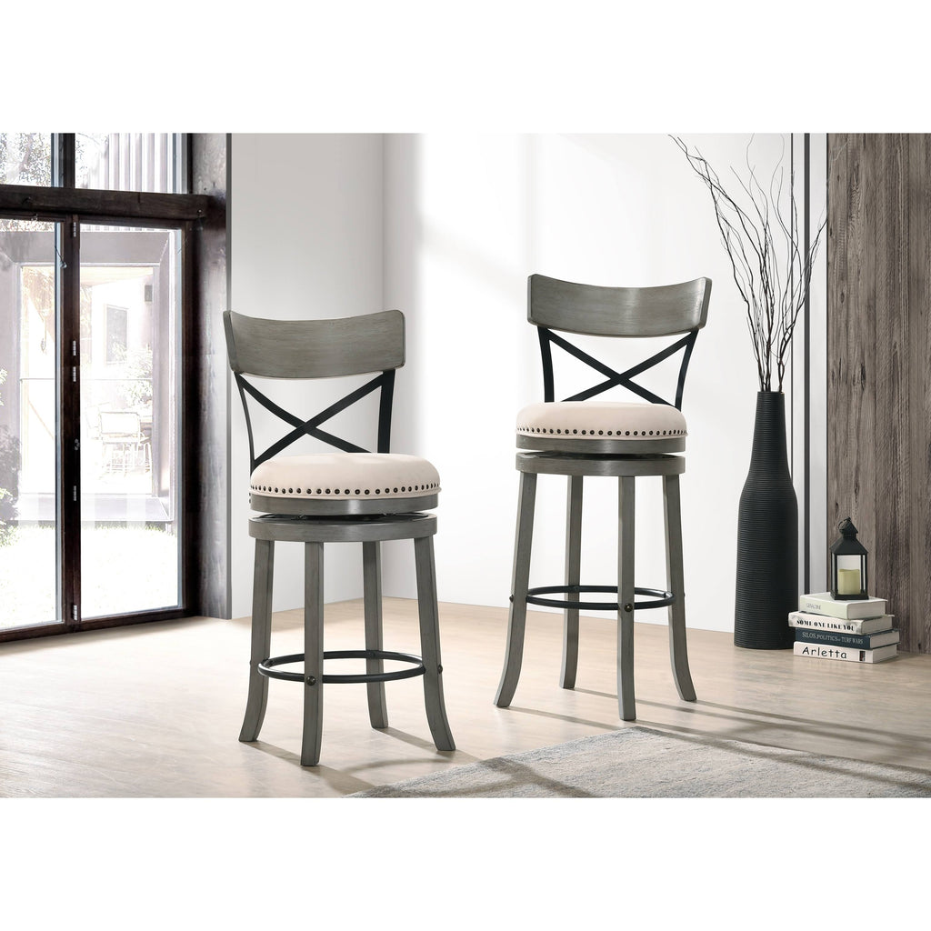 Set of 2 Swivel Barstools A141999
