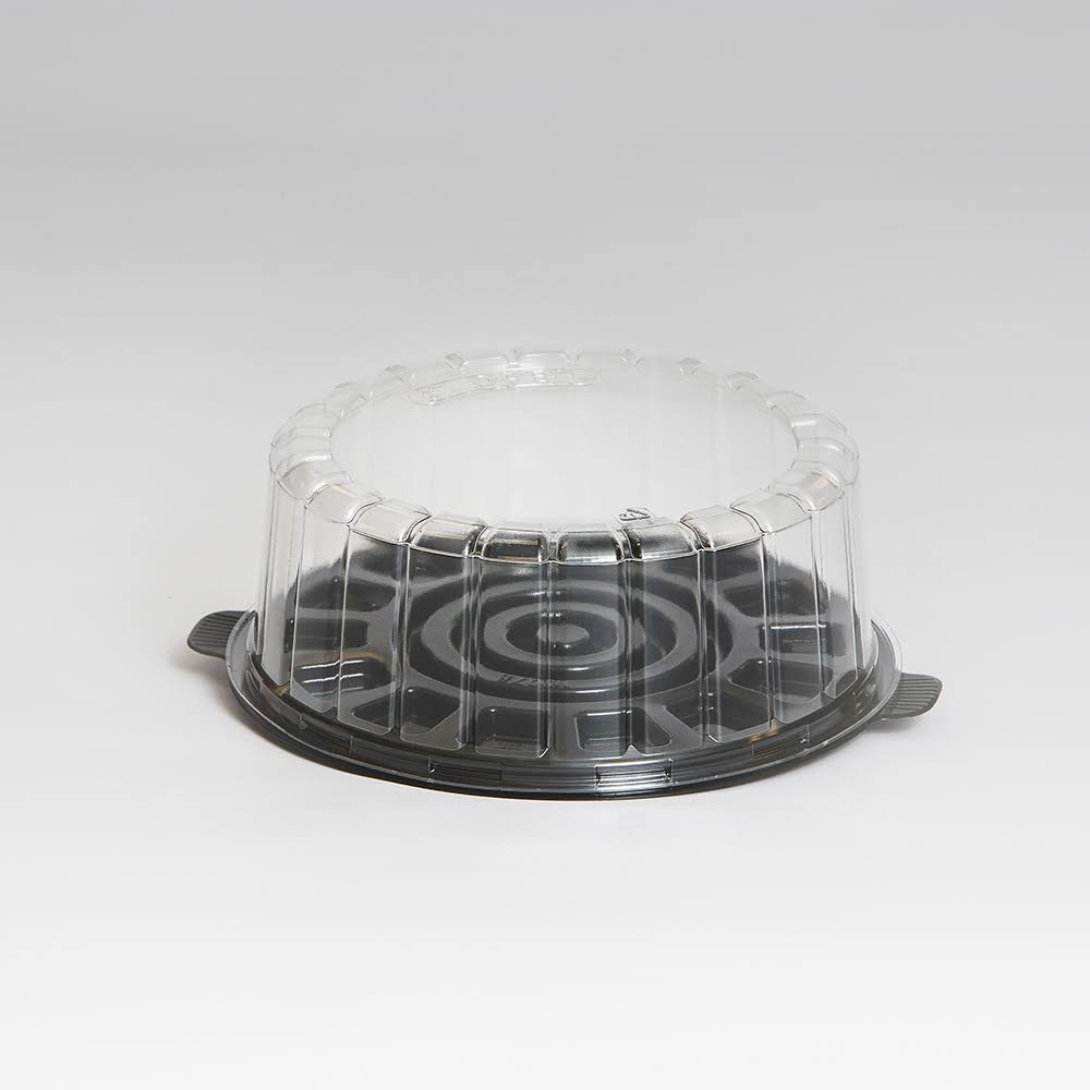 Single Layer 7 inch Low Dome Plastic Cake Containers Case of 100 Q20943
