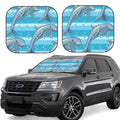 Dolphin Windshield Sun Shade 2-Piece Car Front Window Sunshade X66520