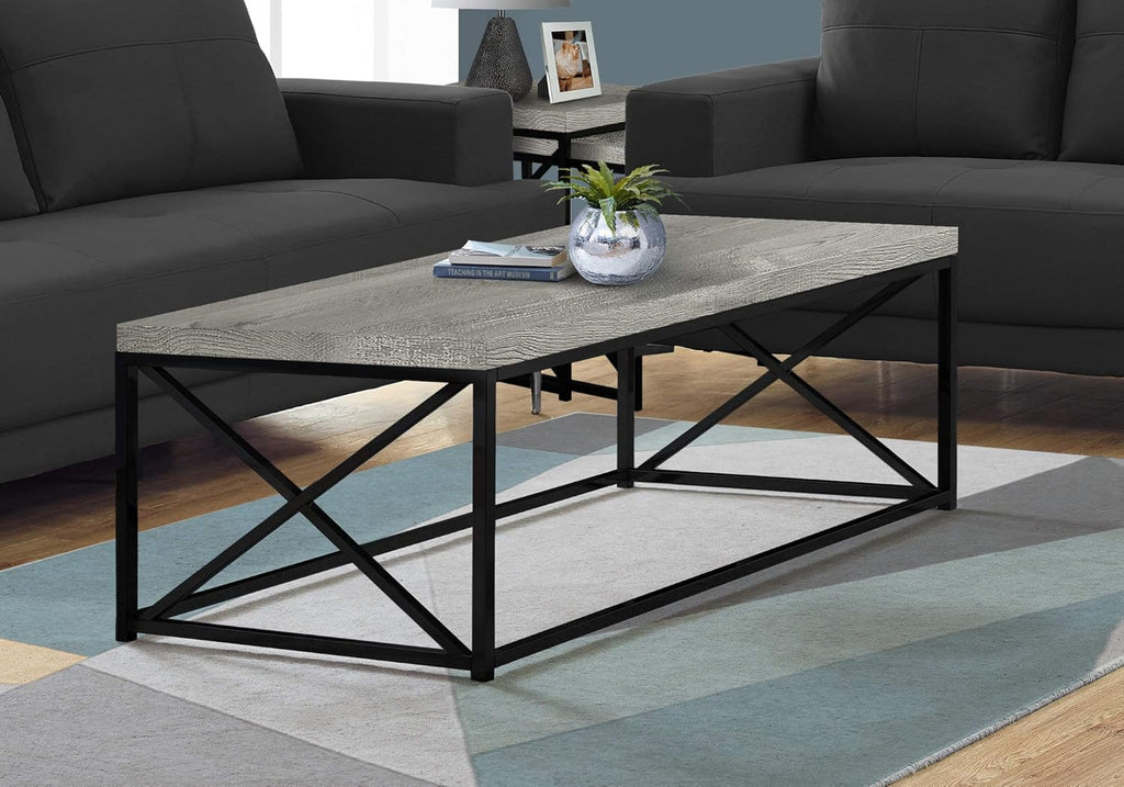 Cappuccino Gold Coffee Table with Metal Frame G533