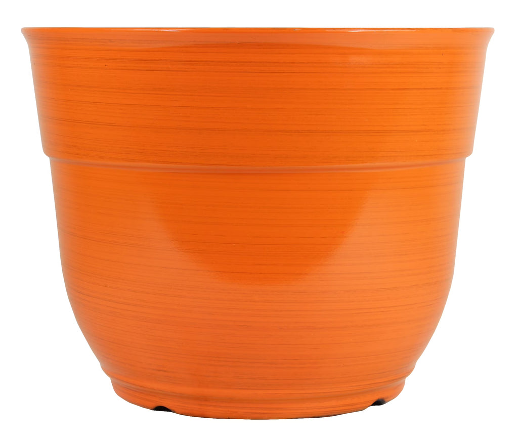Bright Orange 15" Plastic Planter B72923