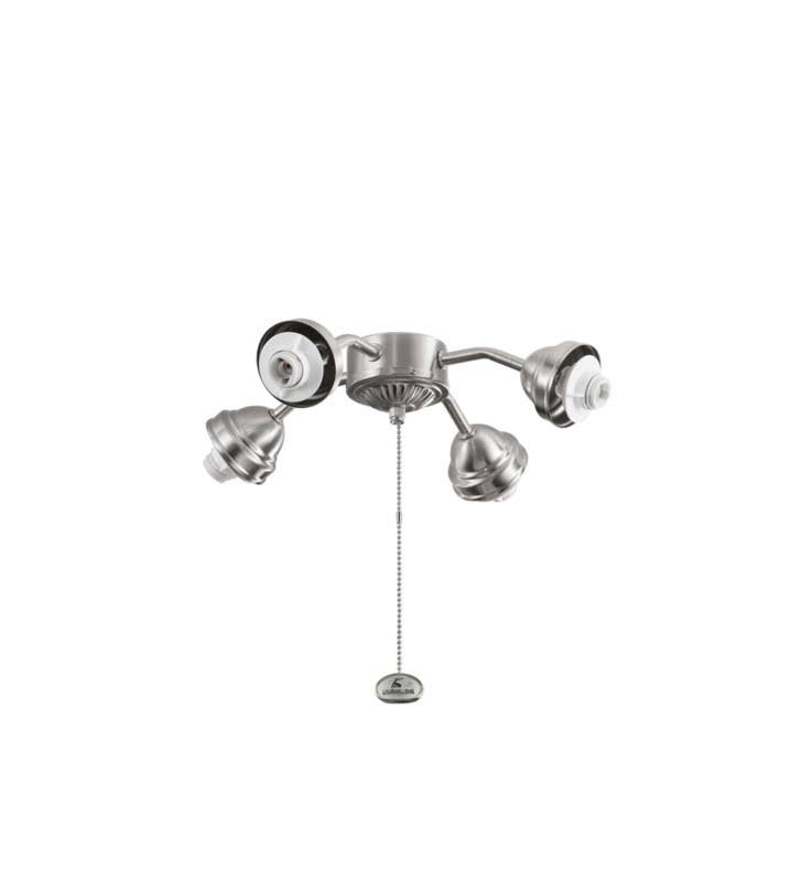 4 Light Satin Natural Bronze Bent Arm Fitter Q377854