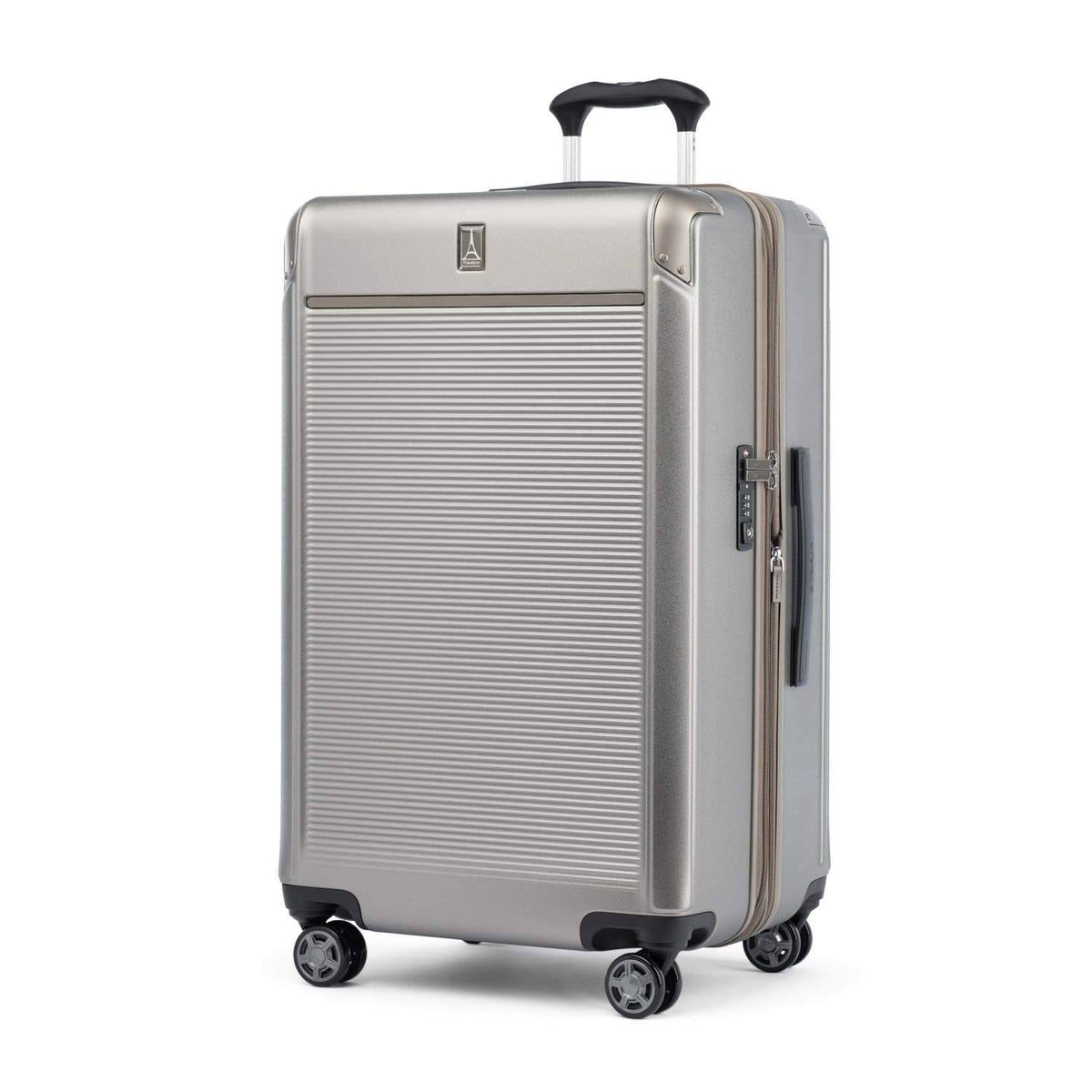 Metallic Sand Large Check-In Expandable Hardside Spinner E128