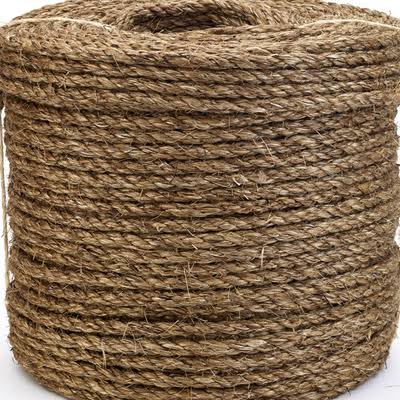 3-Strand Twisted Polypropylene Safety Rope, 600 ft. Length x 3/8 in. Width F86749
