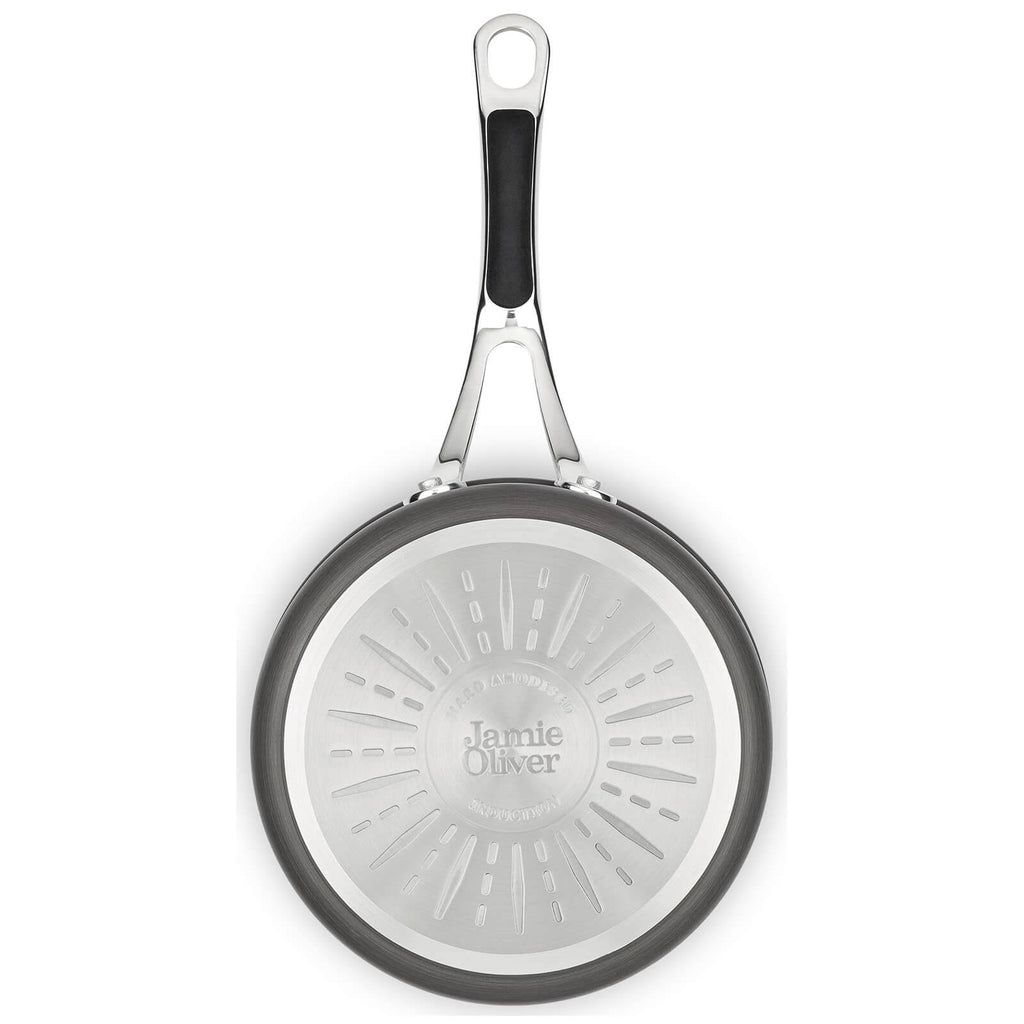 Black Hard Anodised Saucepan with Lid N413