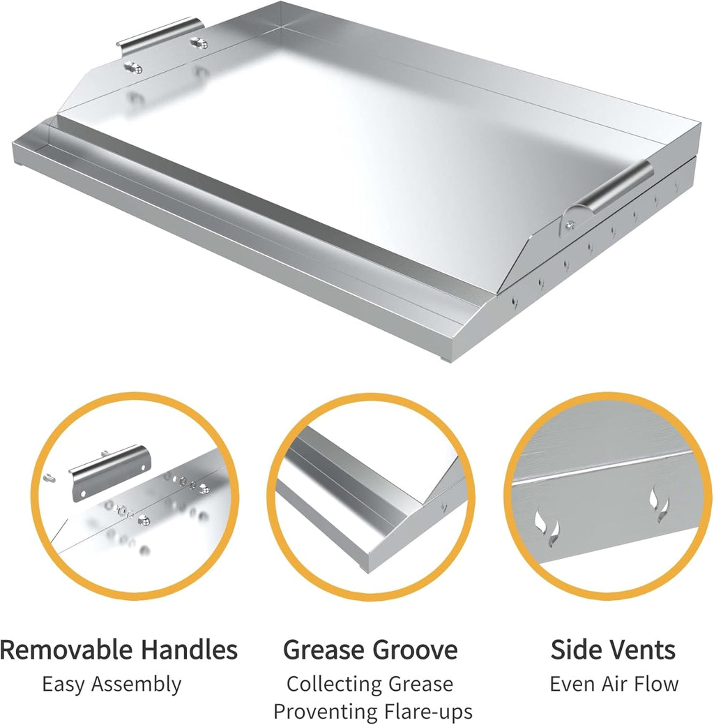 22X16-IN Stainless Steel Grill-top Griddle C805