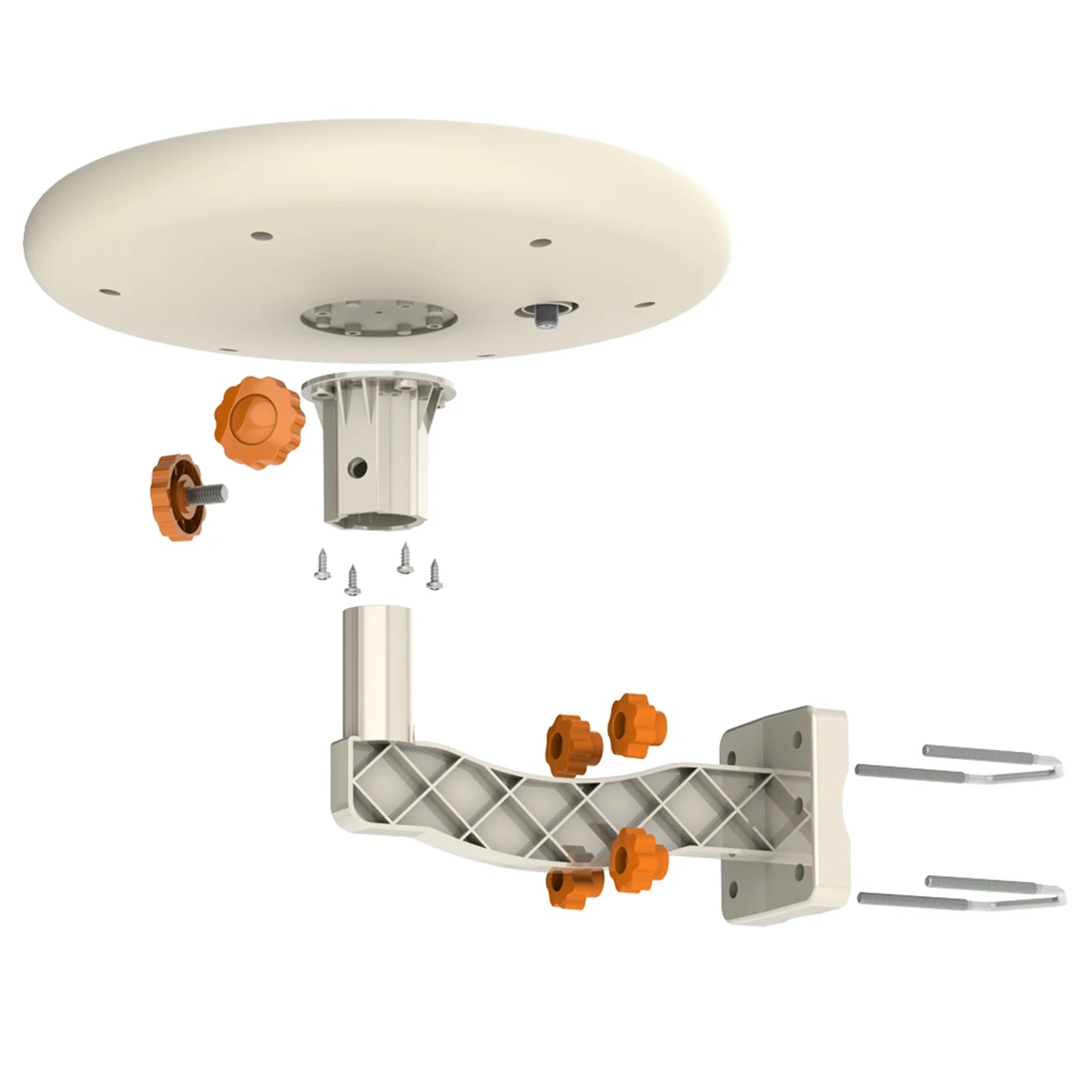 White Indoor Outdoor TV Antenna with 40ft Wire P3751