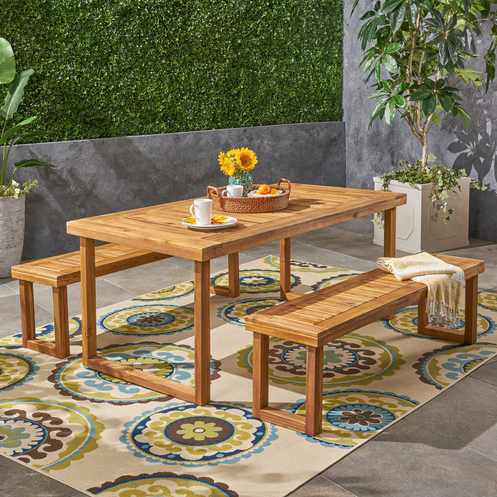 Natural Acacia Wood Picnic Set V858