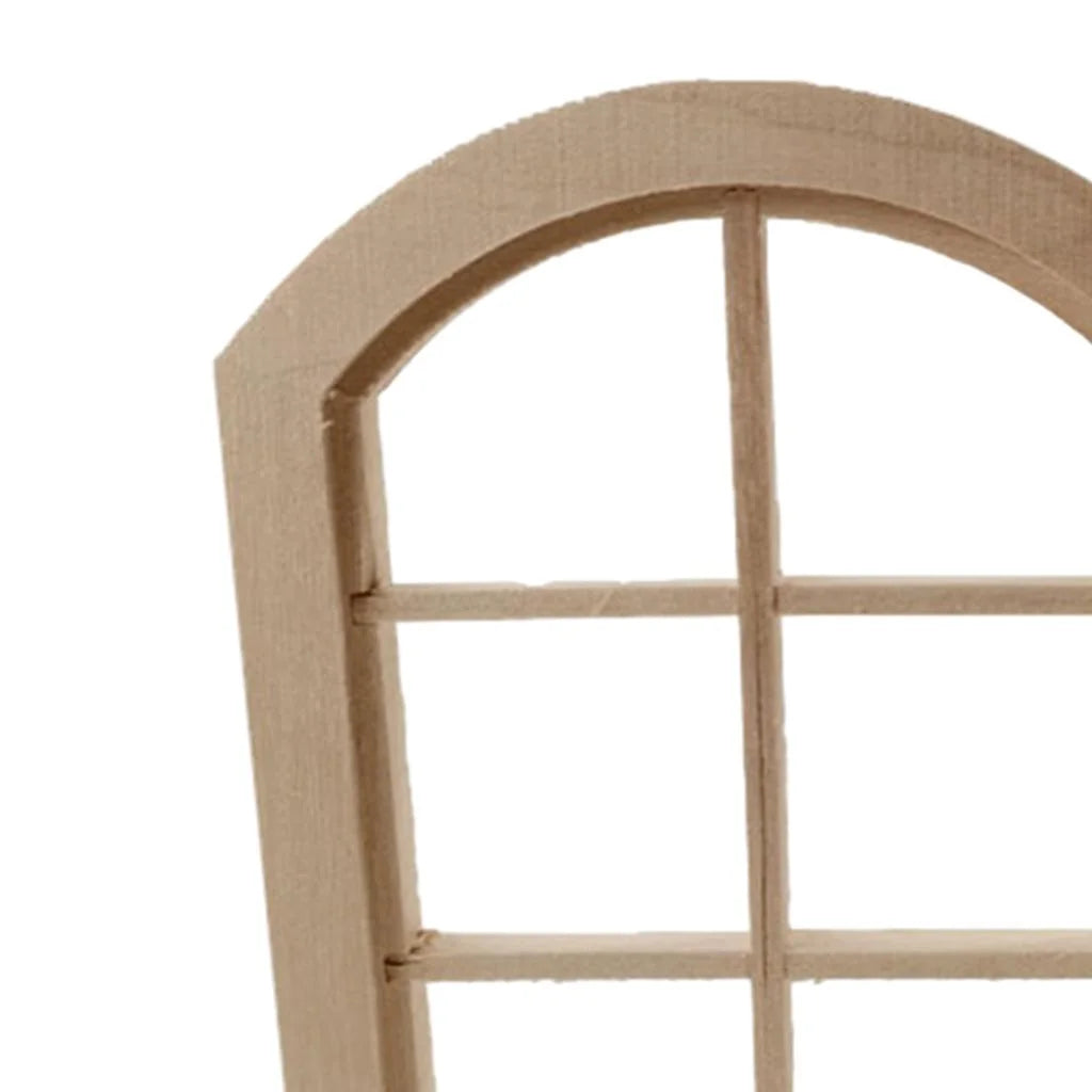 Unpainted 6 Panel Window Doll House Miniature D58418