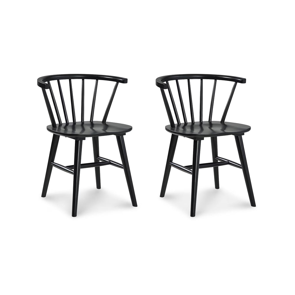 Black Spindle Dining Chair, Set of 2 E20807