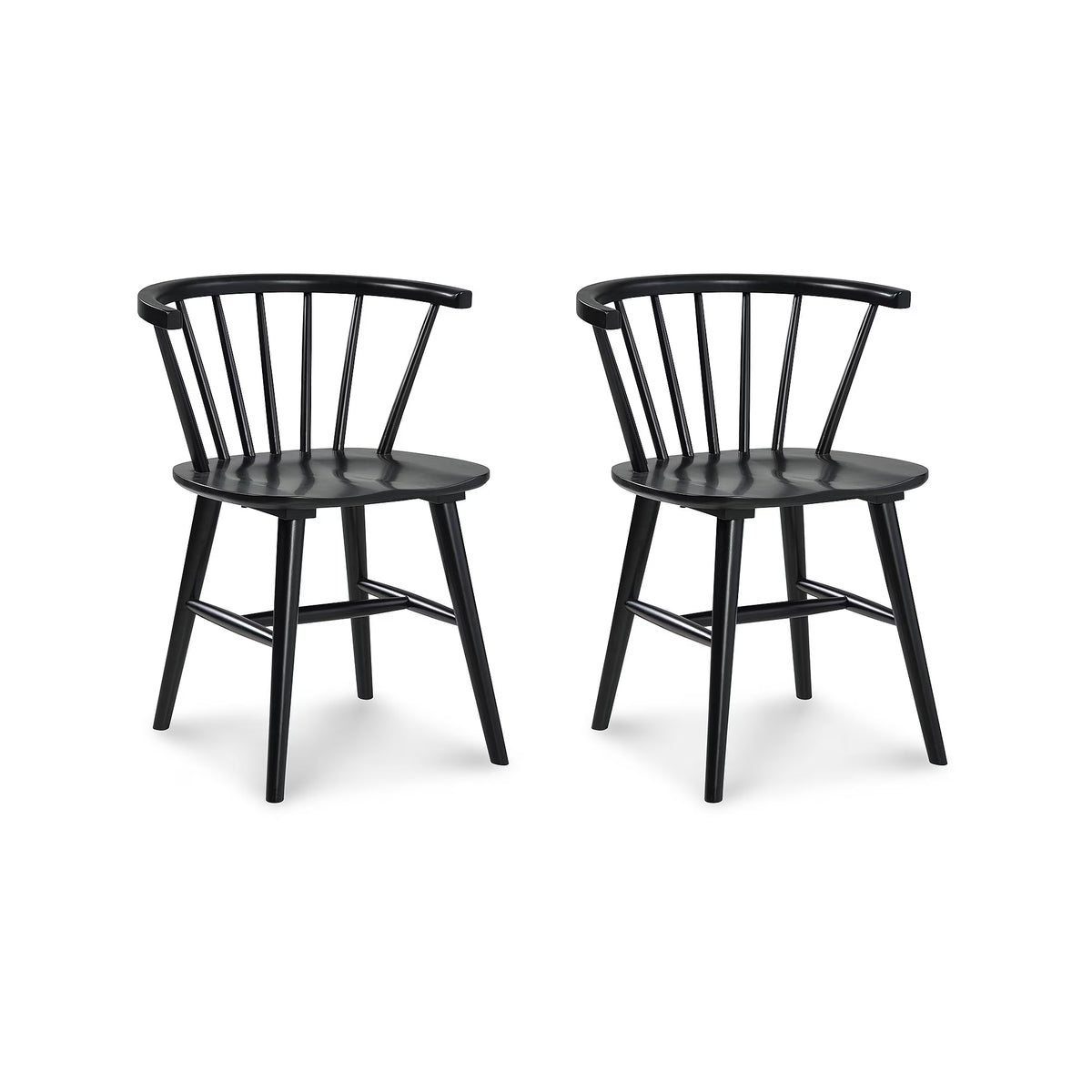 Black Spindle Dining Chair, Set of 2 E20807