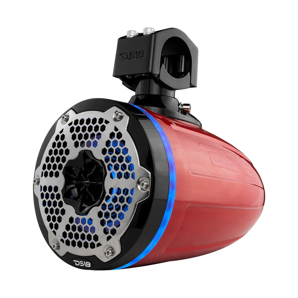 6.5" Neodymium Marine Towers with Passive Radiator, 1" Driver & RGB LED Light, 450 Watts (Pair) G824