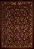 Red Rectangle 8x11 ft Synthetic Carpet L648390