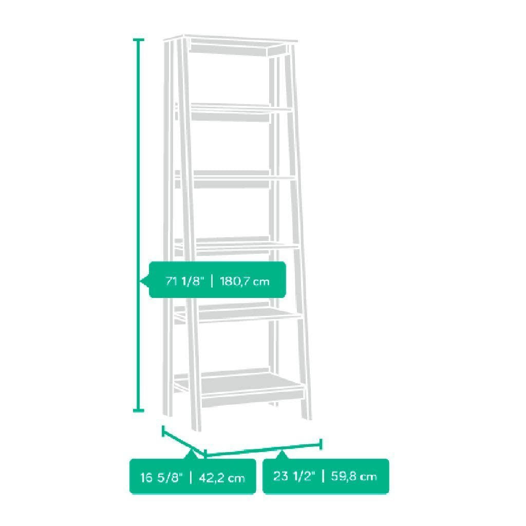 5 Shelf Bookcase, Jamocha Wood Finish K79074