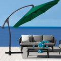 10FT Cantilever Patio Umbrella, Waterproof Oxford Aluminum Offset Patio Umbrella E8263
