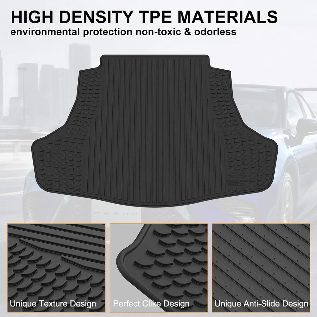 Black TPE Cargo Trunk Mat for Toyota Camry M455