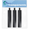 3-Pack BBQ Gas Grill Tube Burner Replacement Parts, Cast Iron, 15 3/4" Q7677