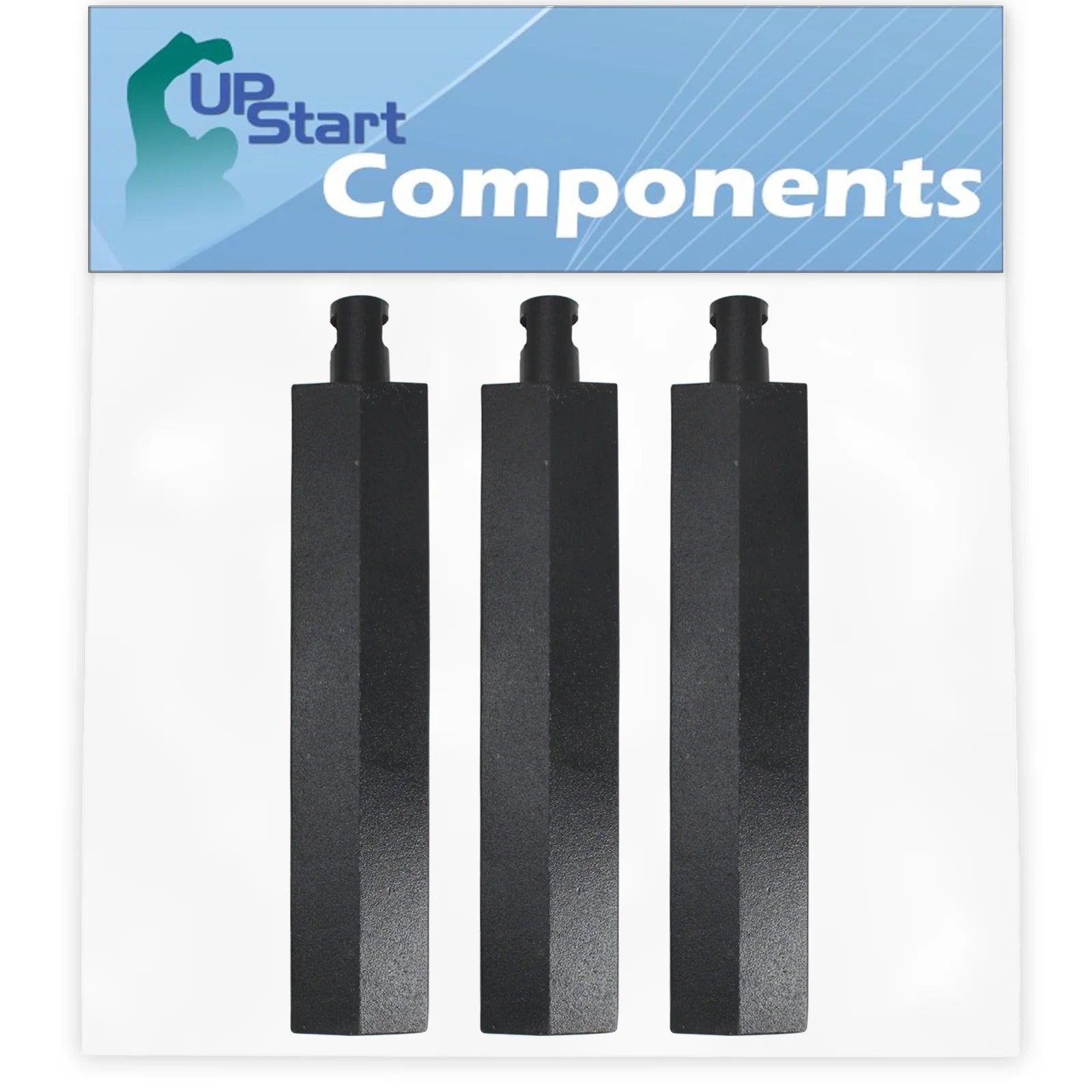 3-Pack BBQ Gas Grill Tube Burner Replacement Parts, Cast Iron, 15 3/4" Q7677