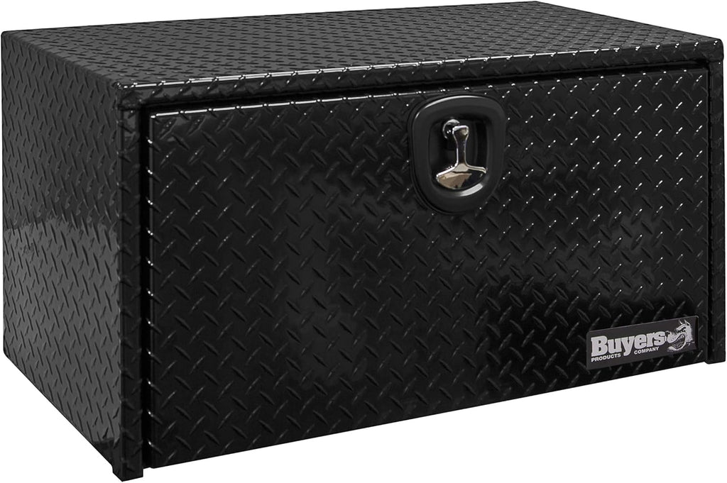 White Steel Underbody Truck Box with T-Handle Latch S21669