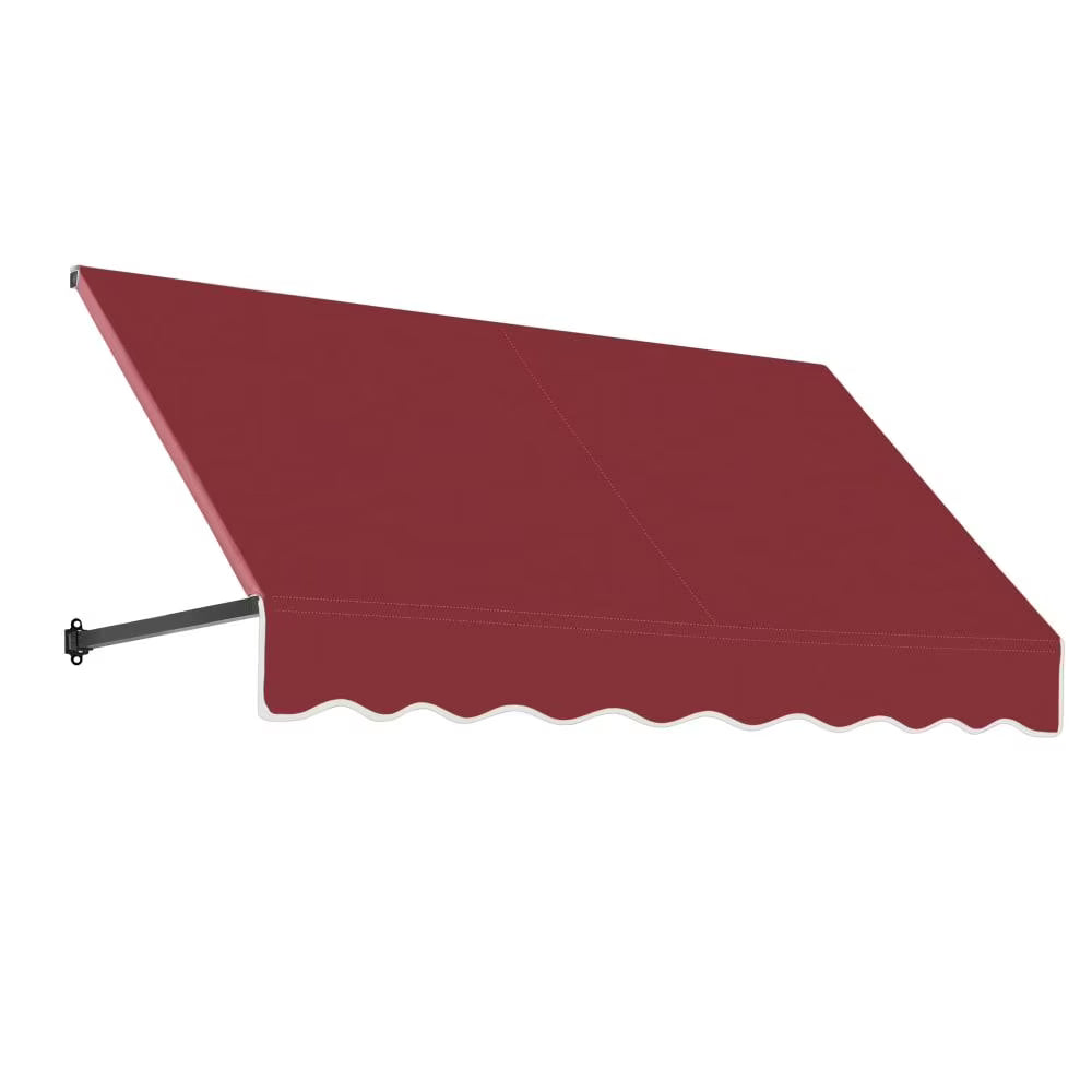Burgundy Acrylic Fixed Awning W11334
