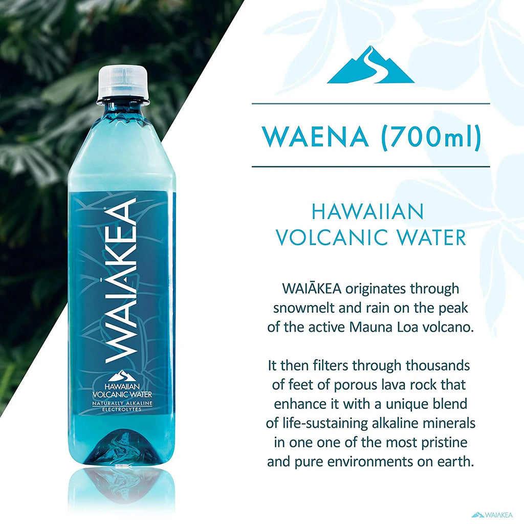 Naturally Alkaline Hawaiian Volcanic Water, 700mL (Pack of 15) W77203