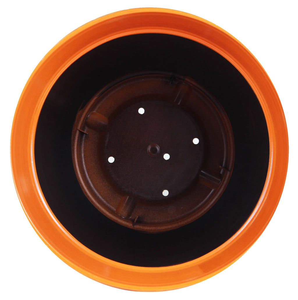 Bright Orange 15" Plastic Planter B72923