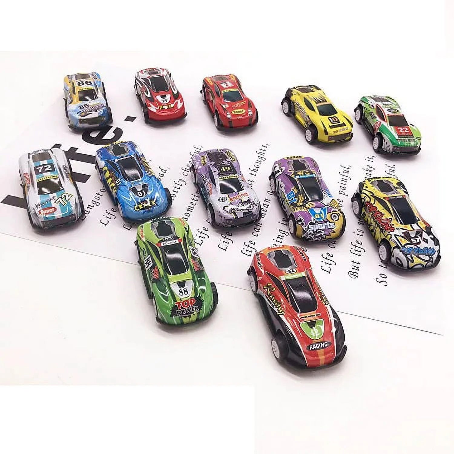 30Pcs Pull Back Toy Cars, Mini Die-Cast Race Cars Vehicles Bulk R828940