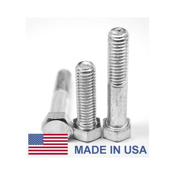 1in 14 x 5 in PT UNS Threaded Grade 5 Hex Cap Screw 44 USA Medium Carbon Steel Zinc Plated 12 Piece W10348