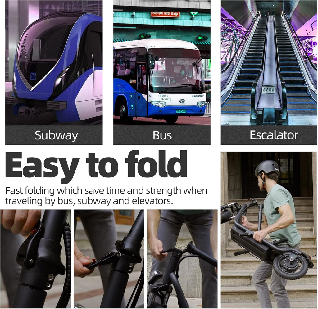 12-inch Pneumatic Tire Foldable All-Terrain Electric Scooter U1181