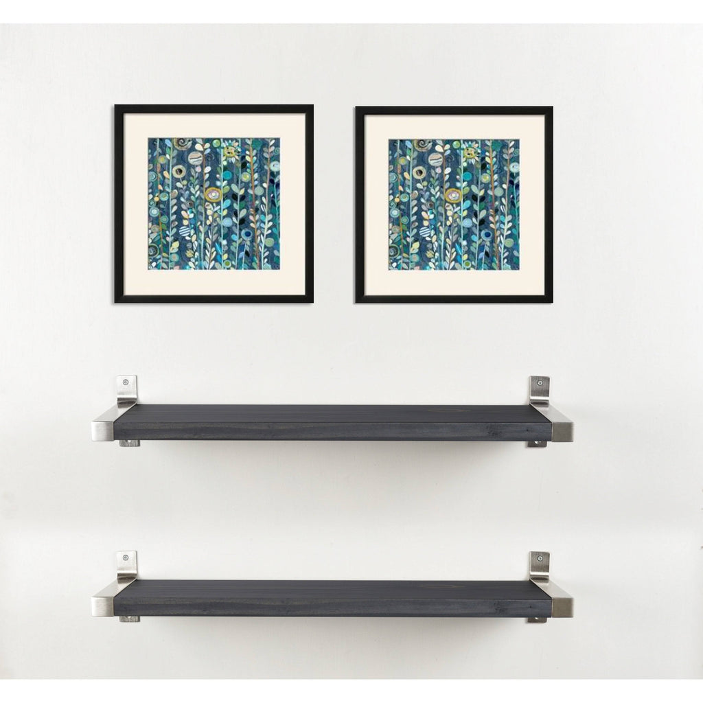 Ebony 2-Piece Wall Shelf Set C46936