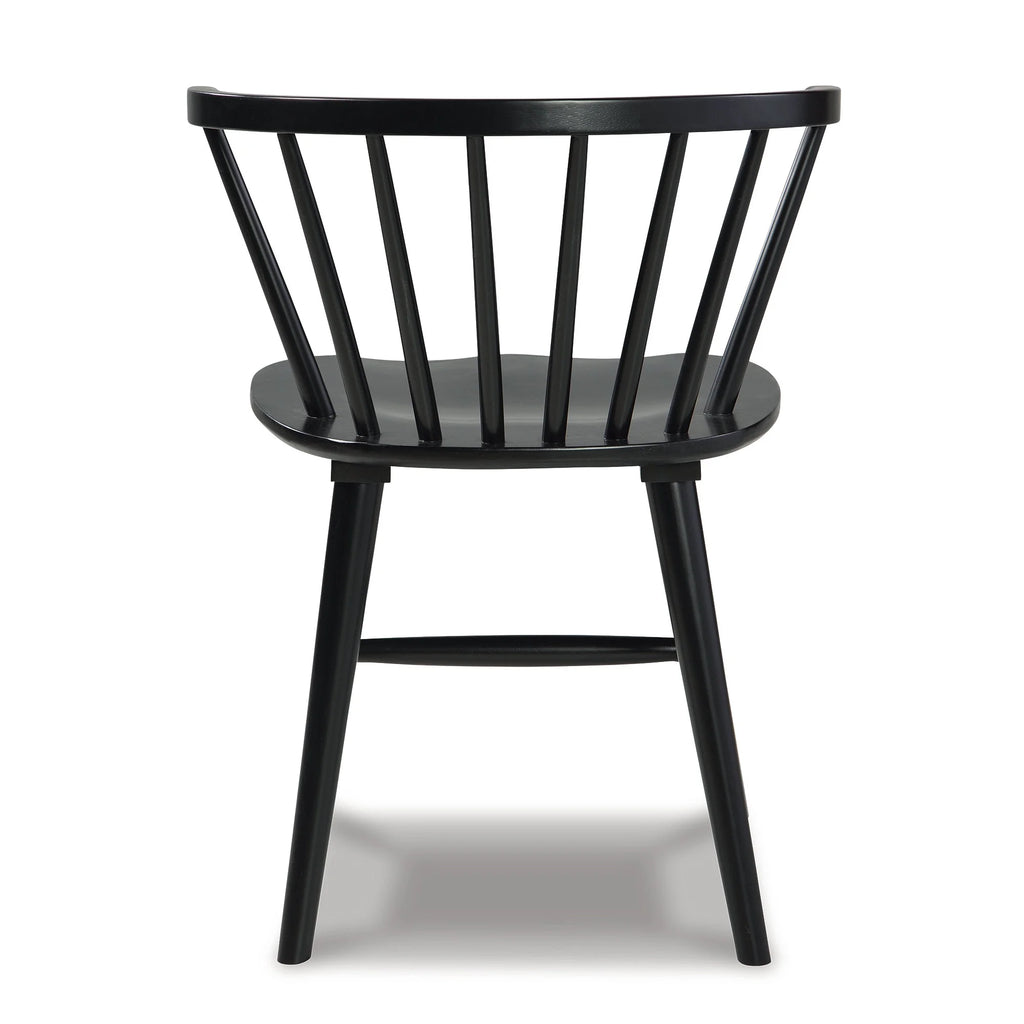 Black Spindle Dining Chair, Set of 2 E20807