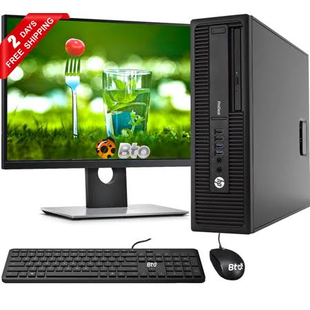 Refurbished Desktop PC Core i5 16GB Ram 2TB Hdd 20 inch LCD K642574