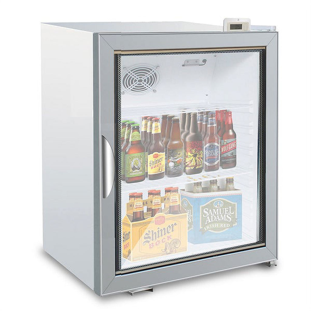 Silver Countertop Merchandiser Refrigerator E434