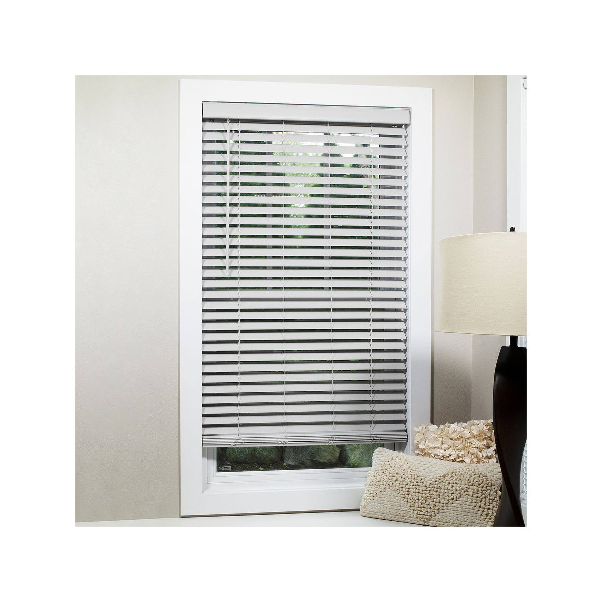Grey Cordless Flat Slat Blind A938656
