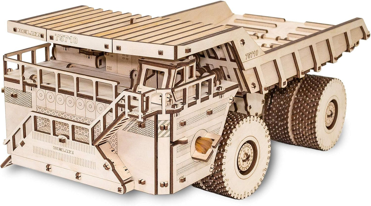 3D Puzzle Mechanical BELAZ 75710 Rubber Band Engine DIY Craft Set Pack of 2 M598